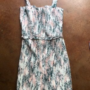 Smocked Snake Skin Dress